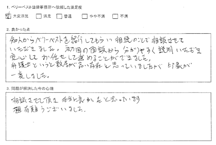 敷居が高い存在の弁護士の印象が一変しました